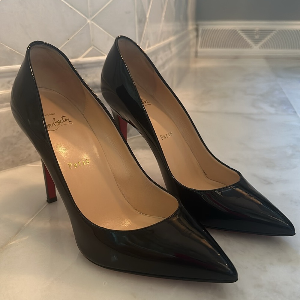Christian Louboutin Black Heels with Red Soles